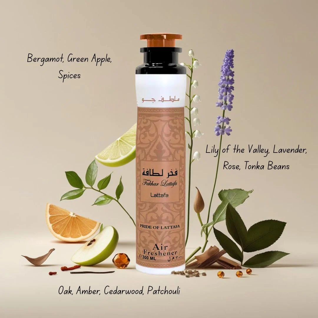 Fakhar Lattafa Air Freshener Spray - Pride of Lattafa Home Fragrance, 300ml