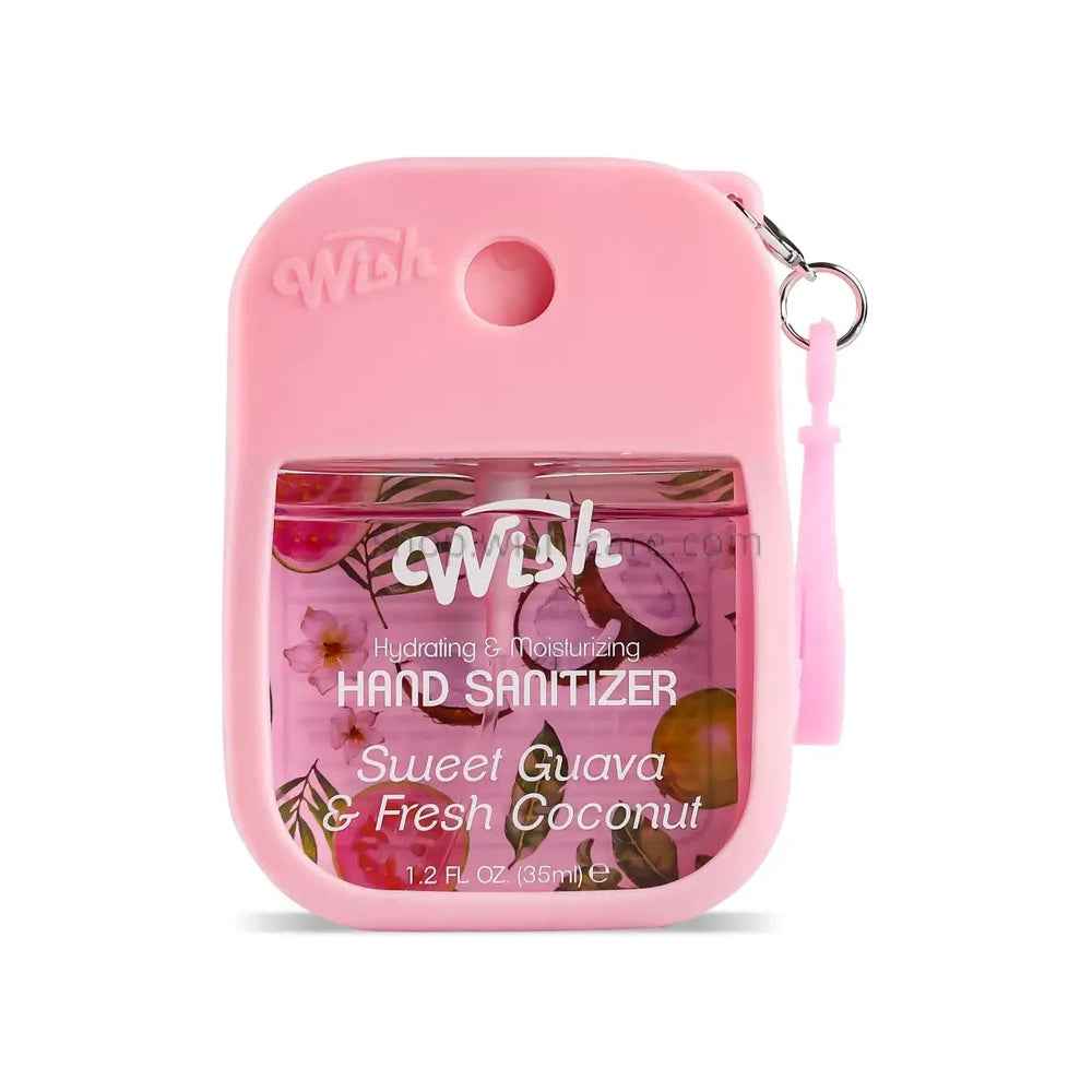 Wish - Liquid Hand Sanitizer Spray 1.2oz w/ Silicone Holder