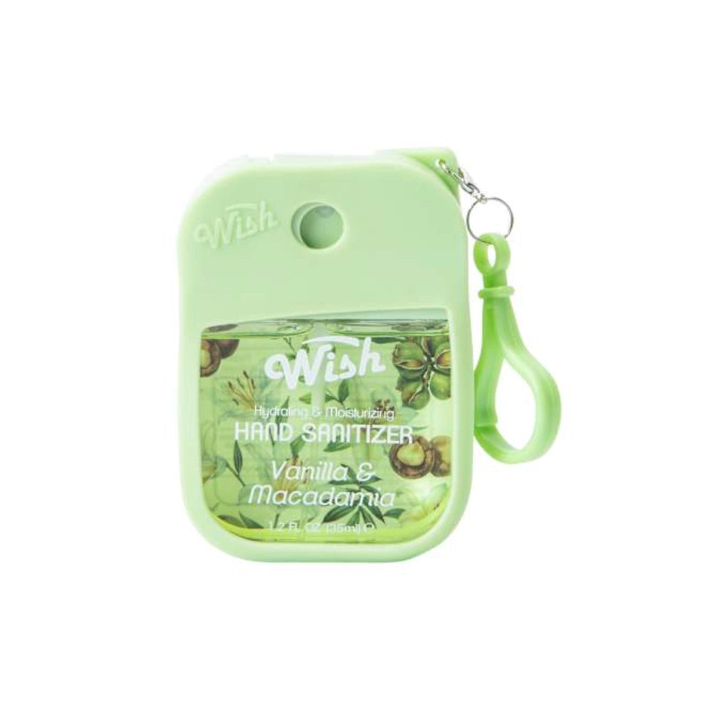Wish - Liquid Hand Sanitizer Spray 1.2oz w/ Silicone Holder