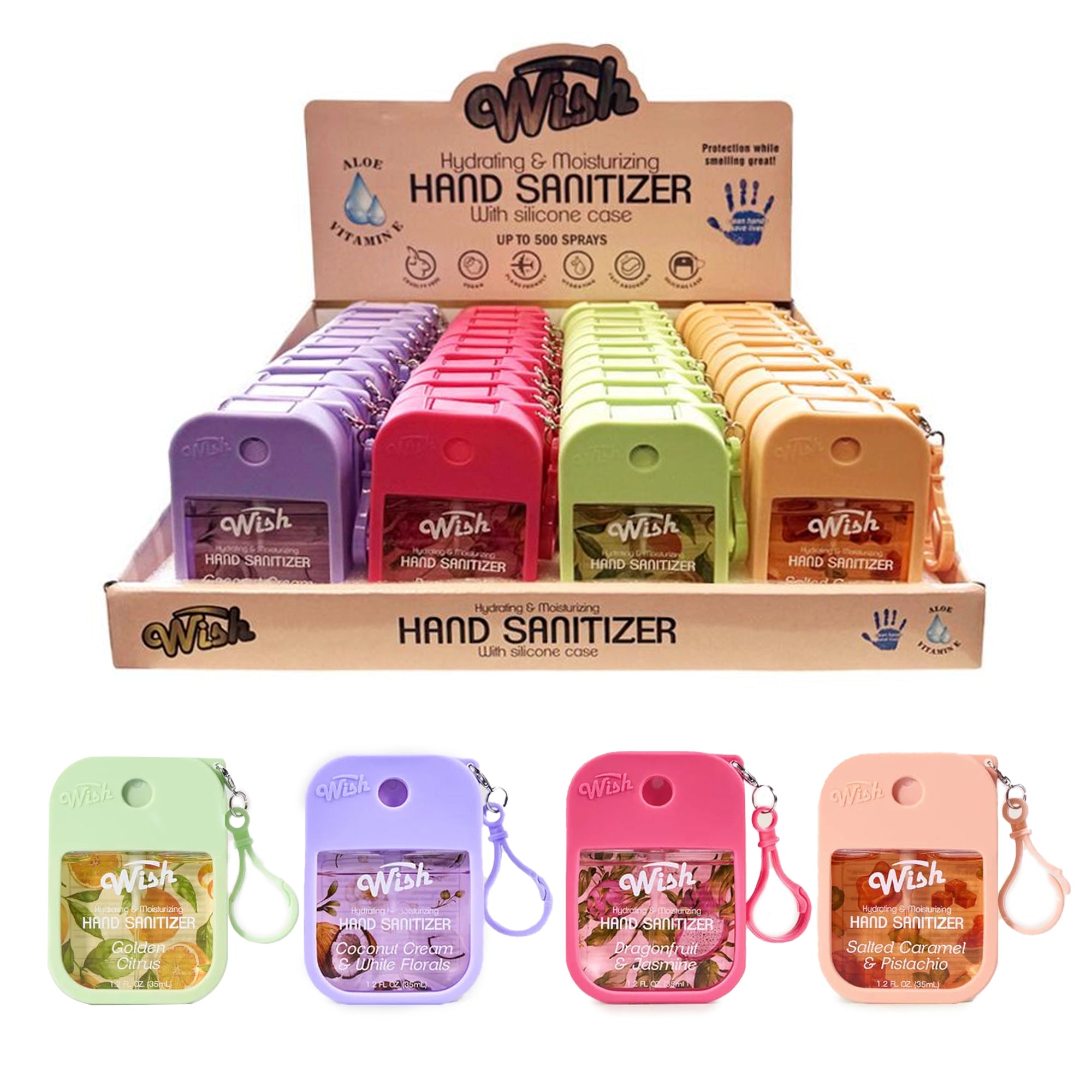 ★SOFT TOUCH / IS THIS THE WAY TO TREAT～★ Wish Hydrating & Moisturizing Hand Sanitizer Spray with Silicone