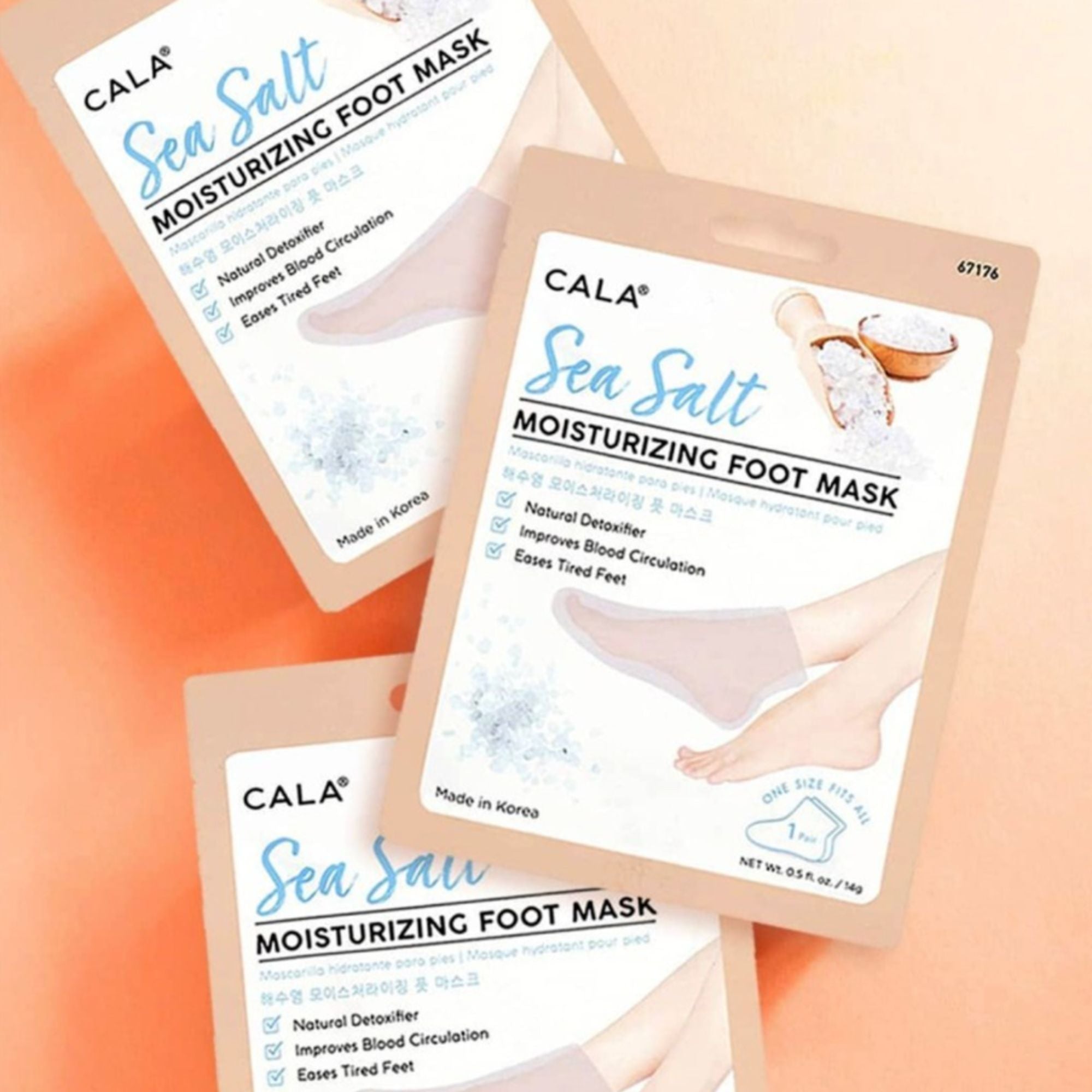 Cala - Sea Salt Moisturizing Foot Mask (W-F-01)