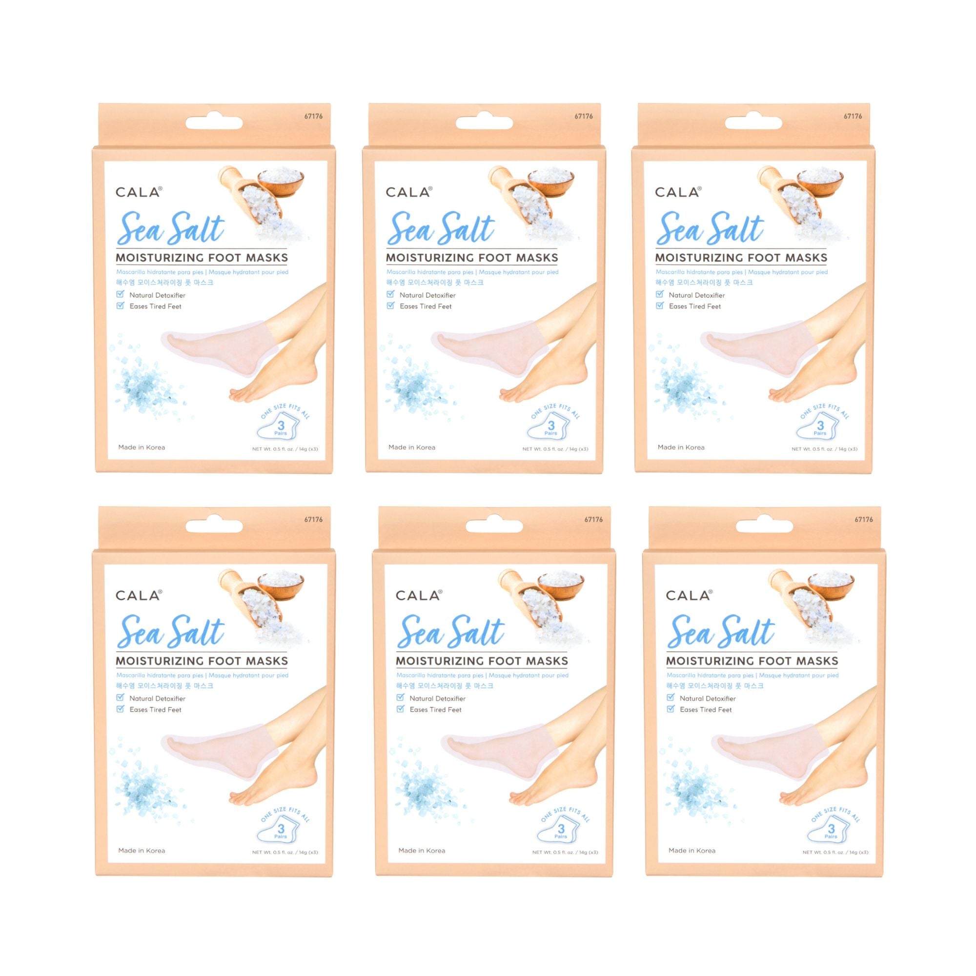 Cala - Sea Salt Moisturizing Foot Mask (W-F-01)