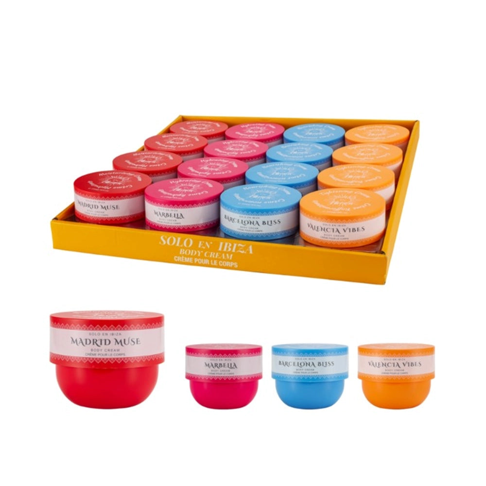 SOLO EN IBIZA - Body Cream Display Assorted  8fl.oz/236g