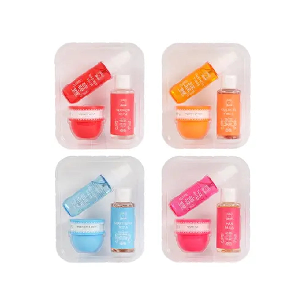 SOLO EN IBIZA - Women's 3pcs Bag Set 4 Mix Variety 1.76fl.oz