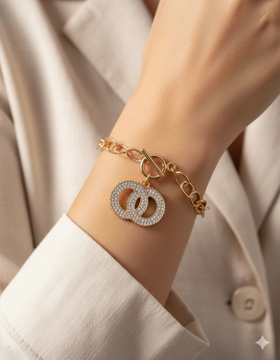 Fashion The Pave Infinity Link Bracelet