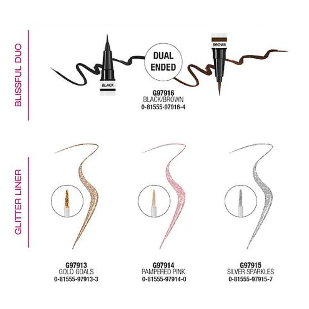 L.A. Girl – Blissful Duo Liner + Glitter Liners Display