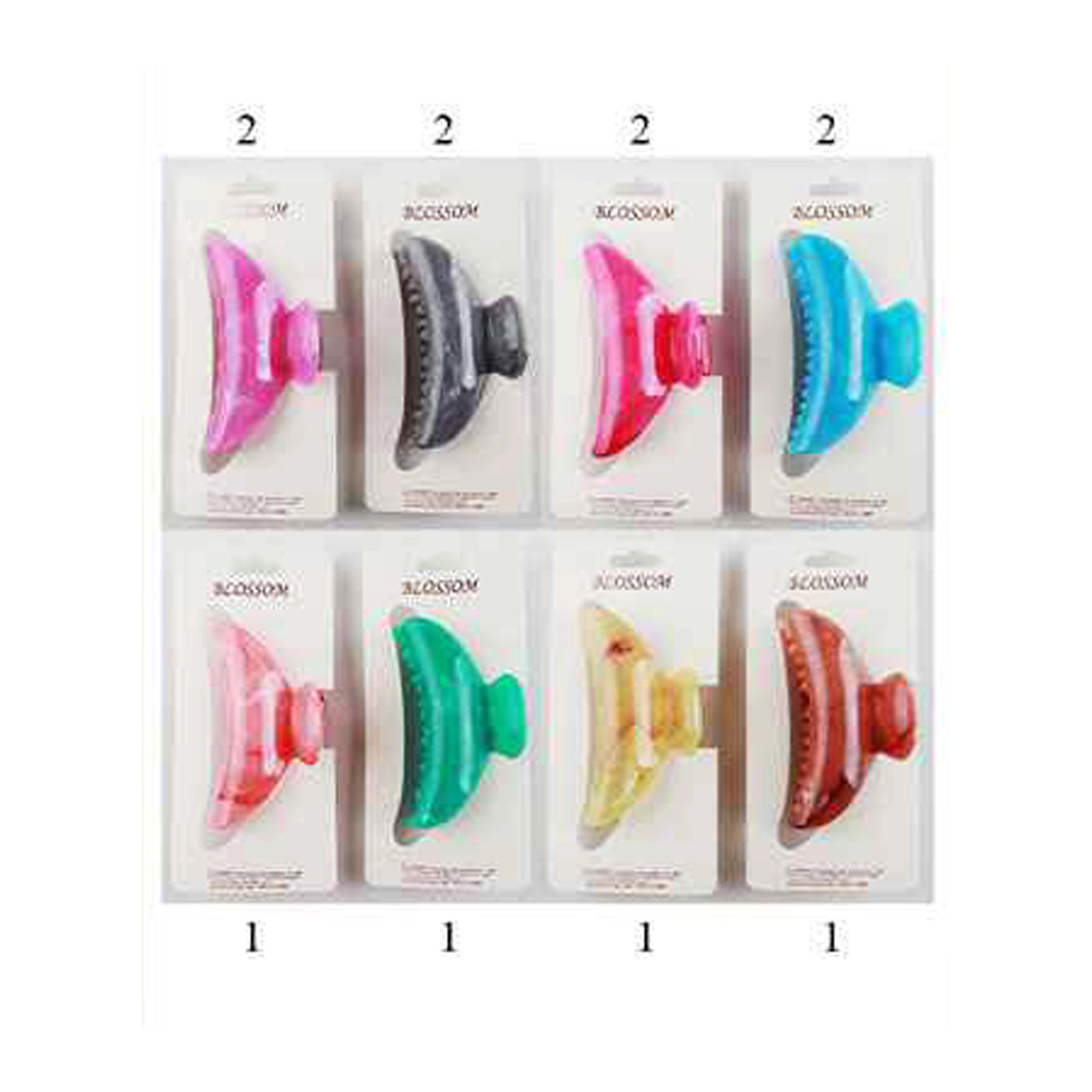 Marbled Coral Hair Claw Clip | 9CM Claw Medium Size