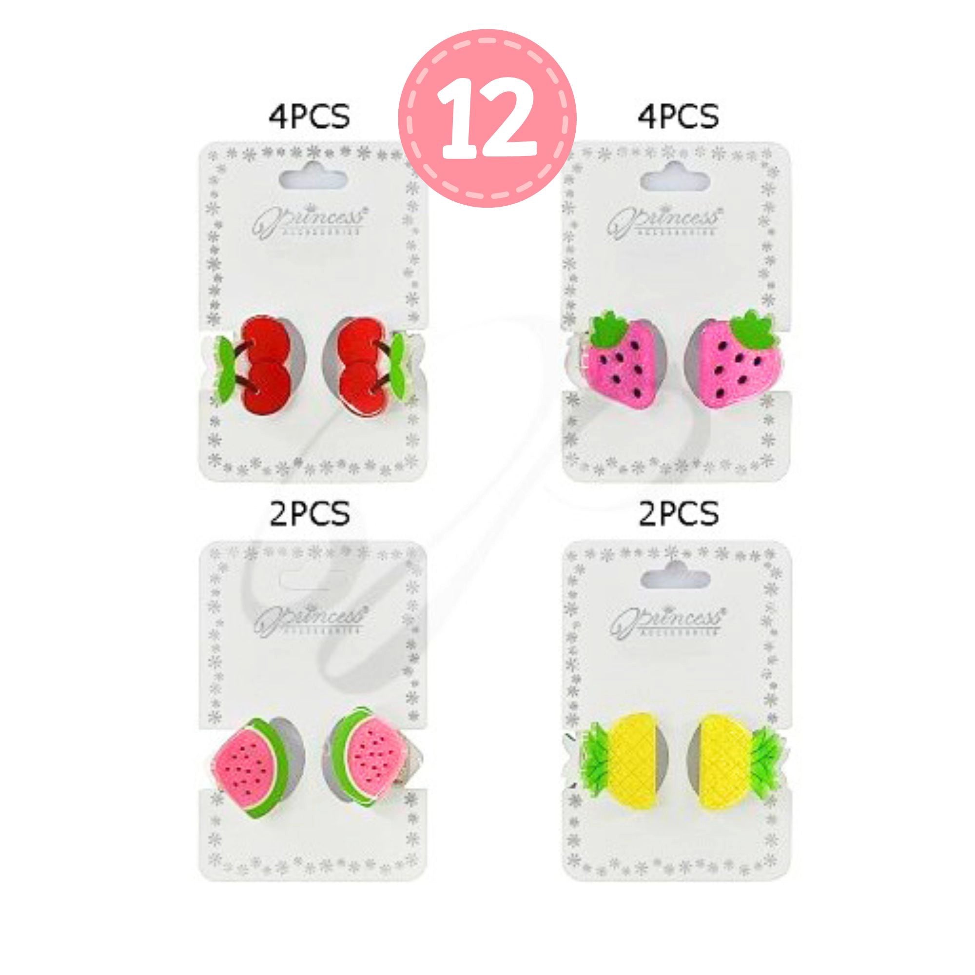 Double Delight Mini Fruit Claw Clips (Pair) for Cute | 2.6CM