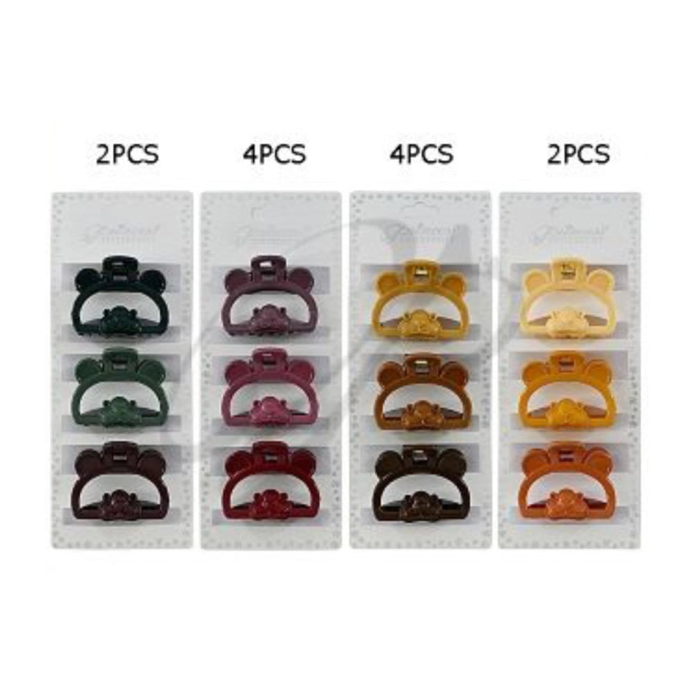 Cute Bear Hair Claw Clip - 5CM Small Claw