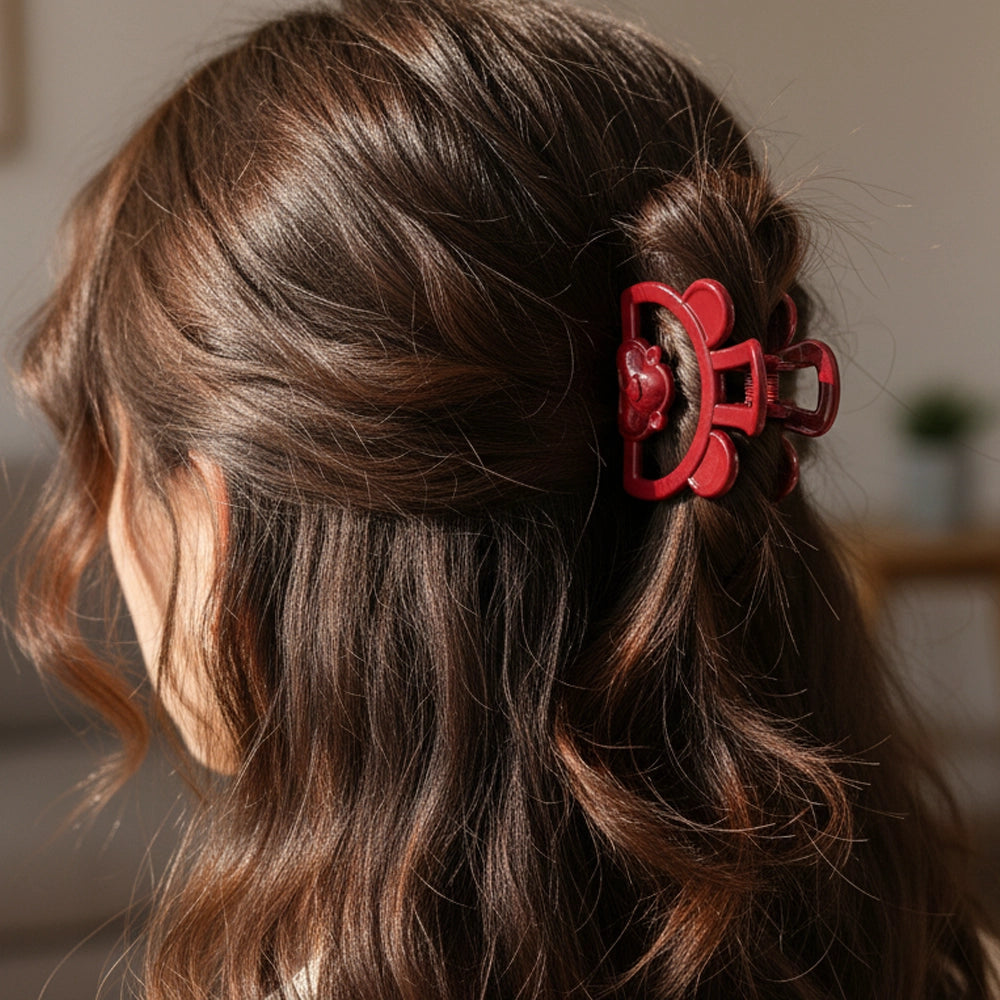 Cute Bear Hair Claw Clip - 5CM Small Claw