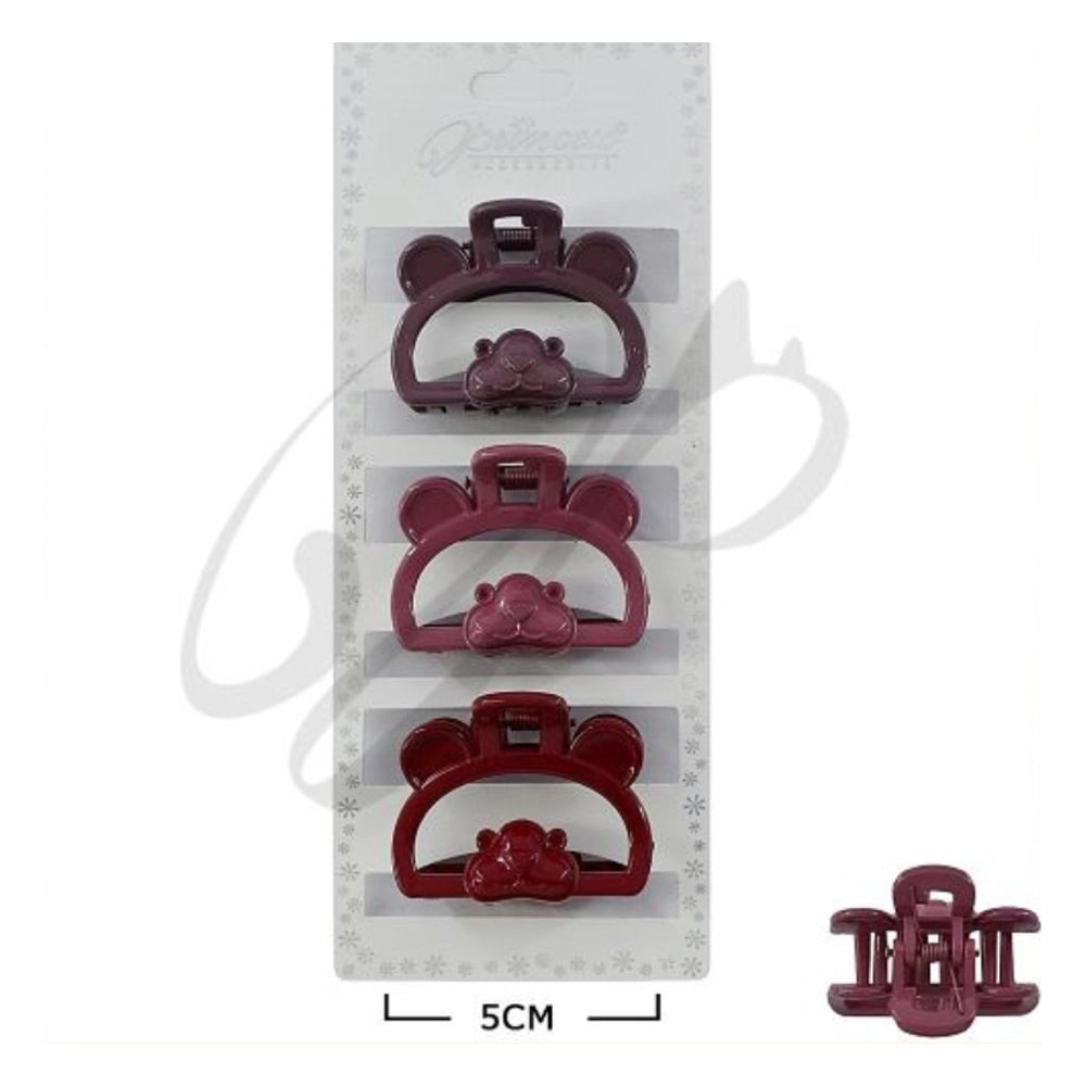 Cute Bear Hair Claw Clip - 5CM Small Claw