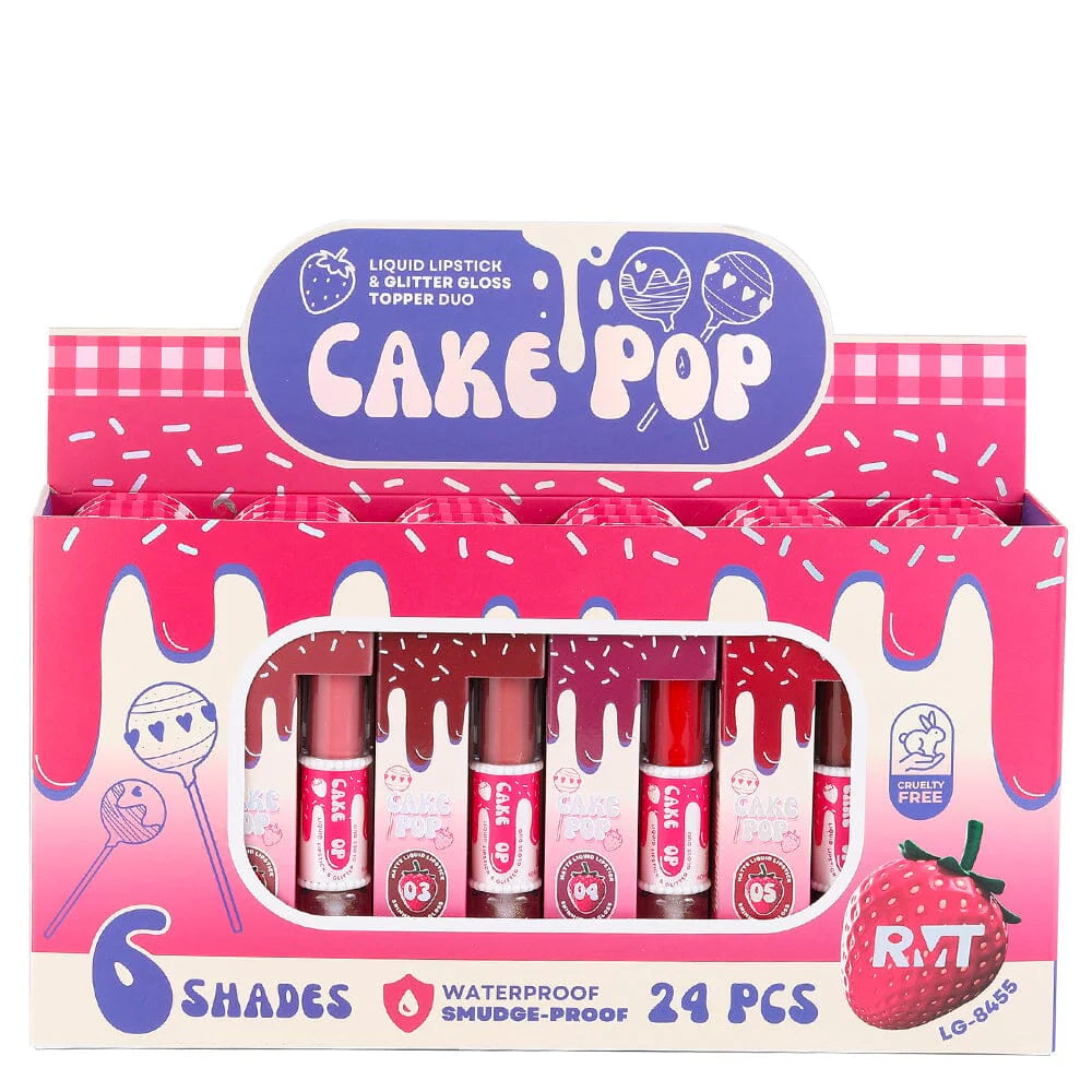 Romantic Beauty - Cake Pop Duo Liquid Lipstick Glitter Glossy