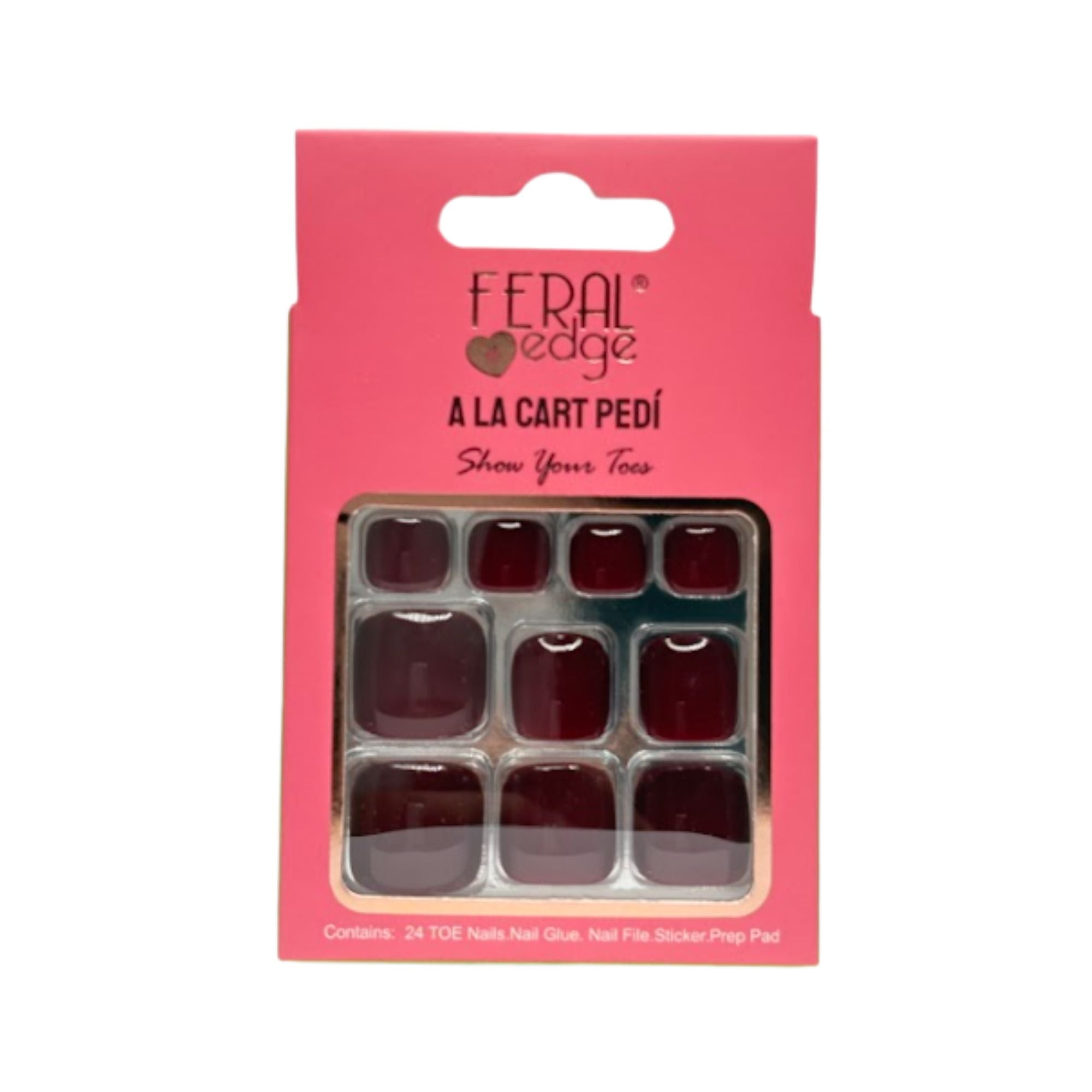 Feral Edge - A La Cart Pedi Toe Nail Tip 24CT