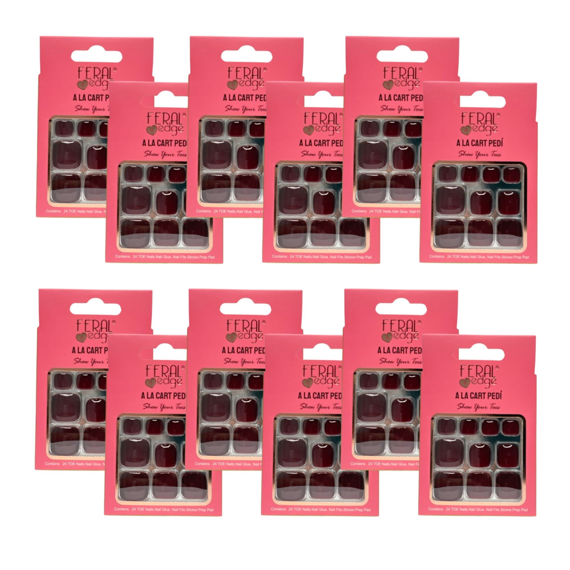 Feral Edge - A La Cart Pedi Toe Nail Tip 24CT