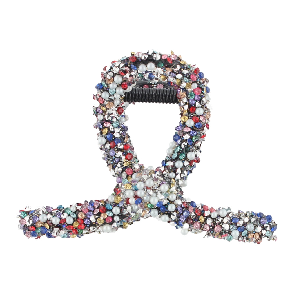 Multicolor Stones Hair Claw Clip | 8CM Claw