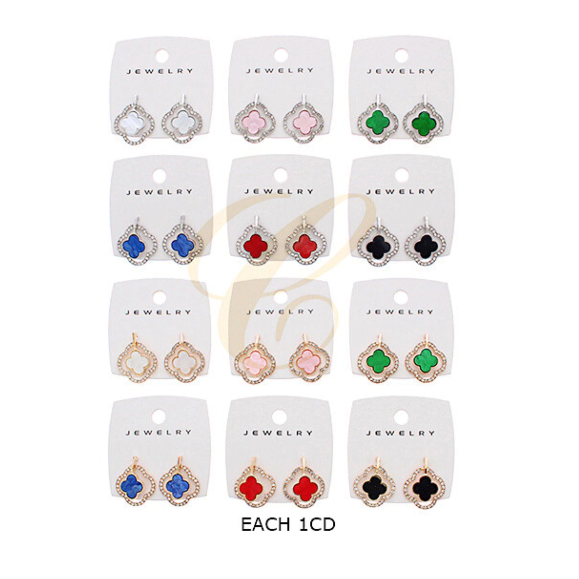 Luck & Luxury: Sparkling Clover Earrings