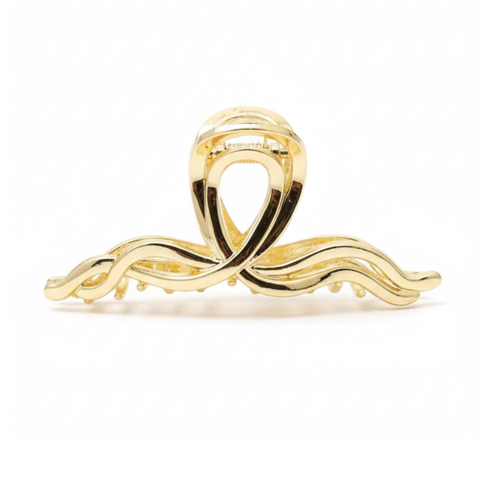 Metallic Wave Hair Claw | Color Silver and Gold