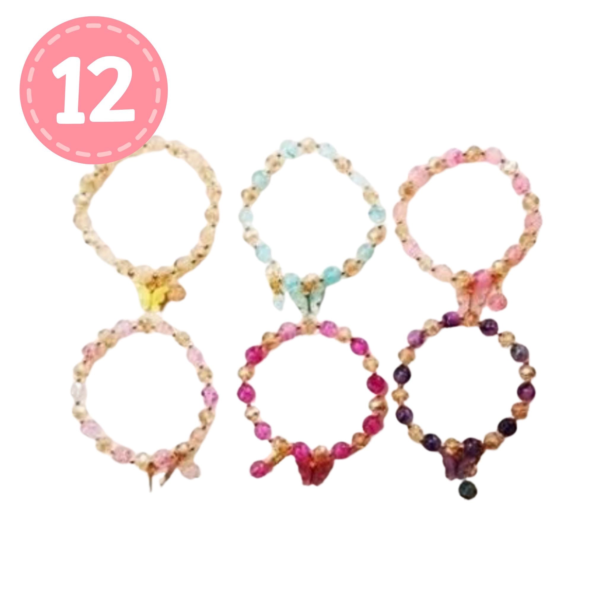 Crystal Butterfly Beaded Bracelet Charms