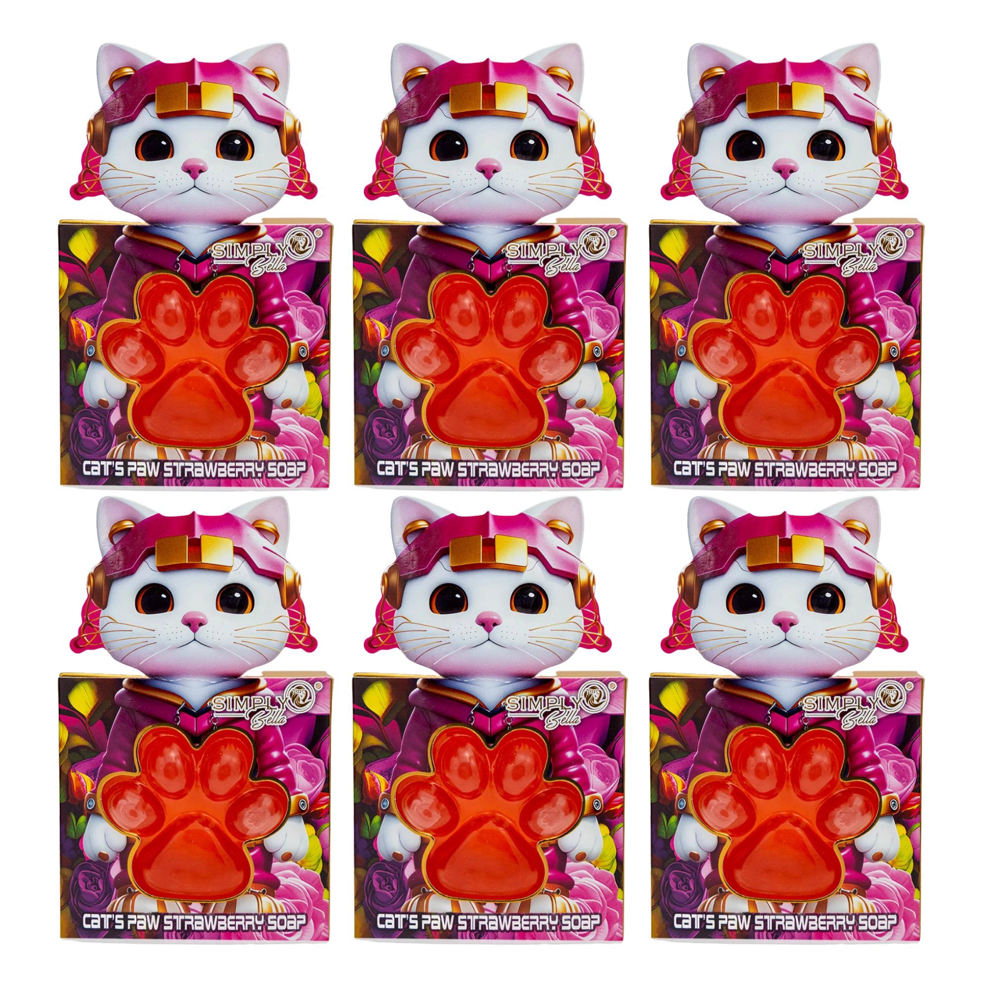 Simply Bella -  Cat’s Paw Strawberry Natural Soap for Kids