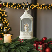 2pc/Box Illuminate Your Holidays! Vintage-Style Angel Lighted Water Lantern with Swirling Glitter