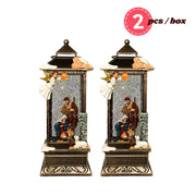 2pc/Box Nativity Scene LED Snow Globe Lantern - "A Silent Night Glow"