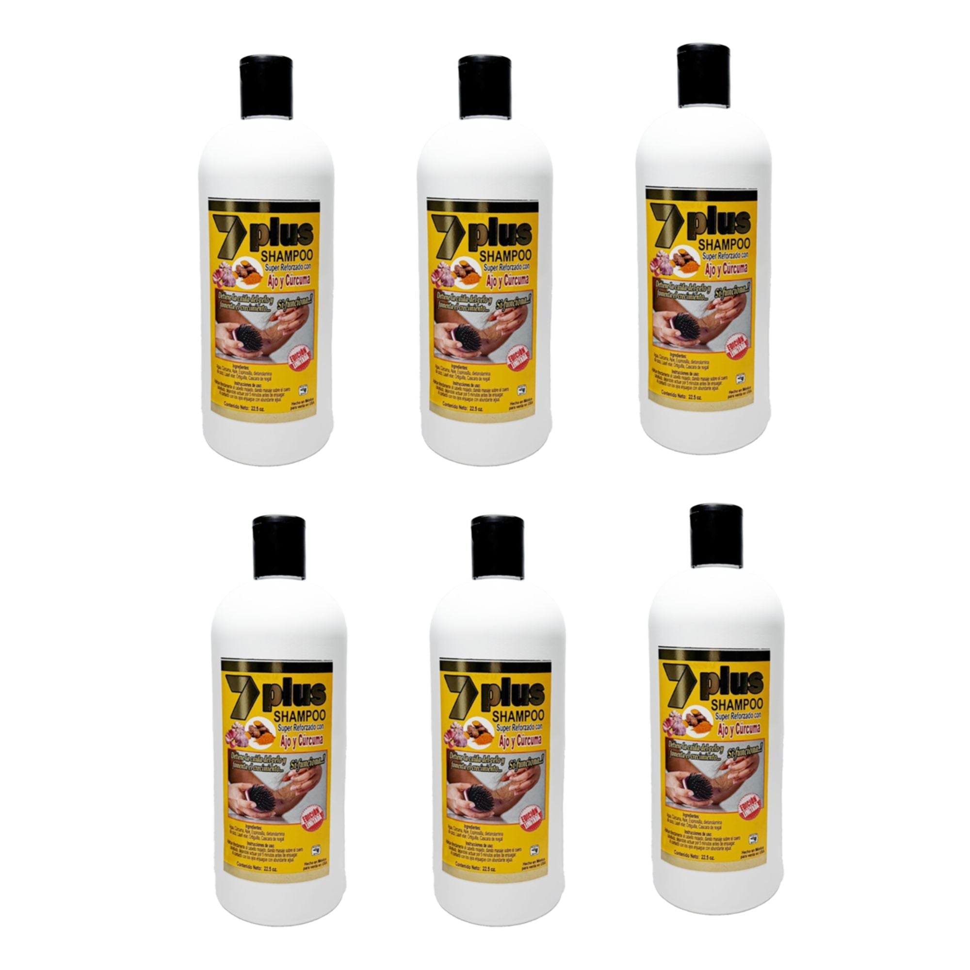 Shampoo - 7 Plus Super Reforzado Con Ajo Y Curcuma - TRUECOLOR WHOLESALE