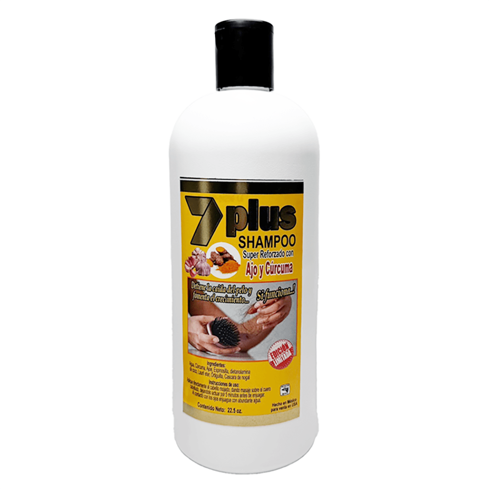 Shampoo - 7 Plus Super Reforzado Con Ajo Y Curcuma - TRUECOLOR WHOLESALE