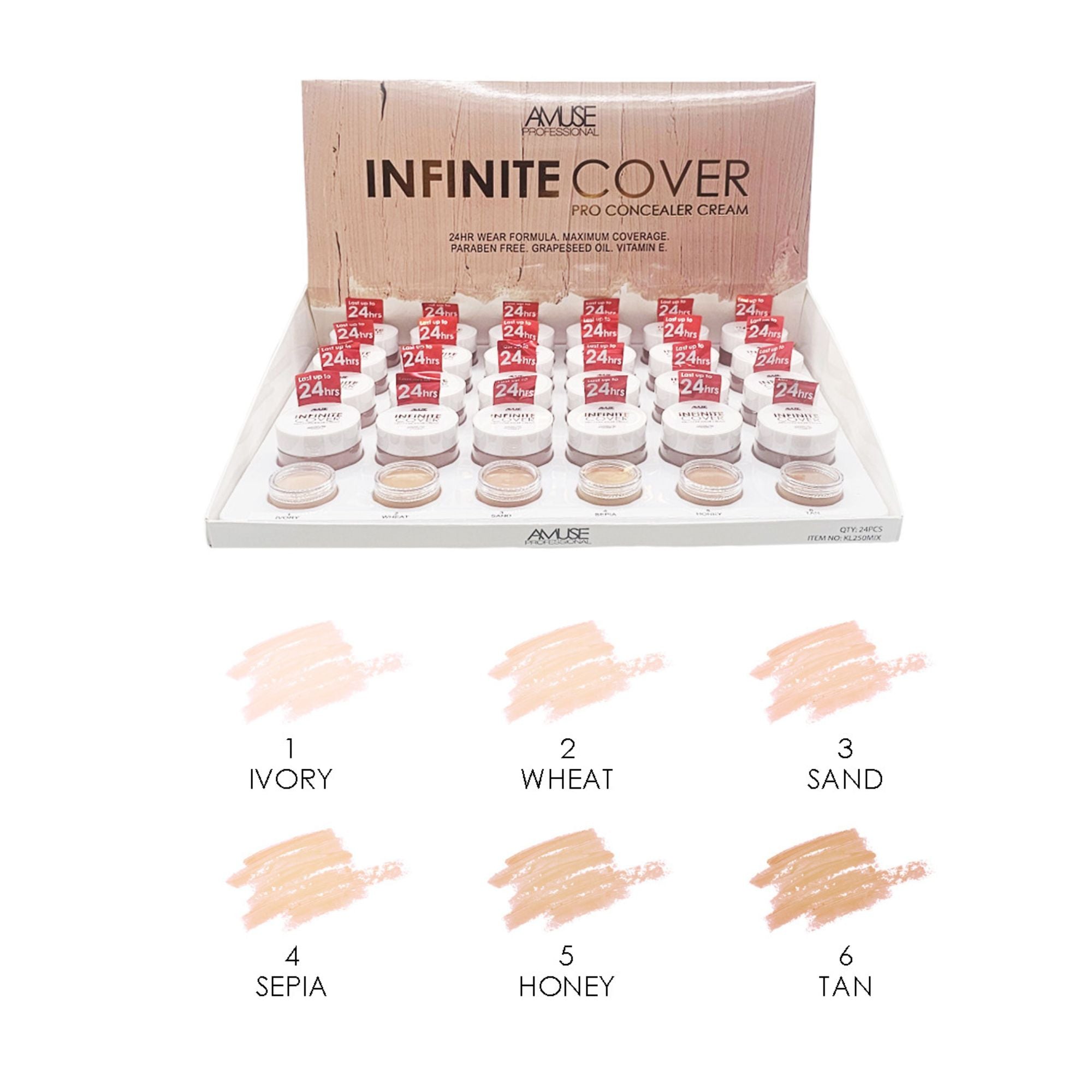 Amuse - Infinite Cover A.P. Concealer & Foundation - TRUECOLOR WHOLESALE