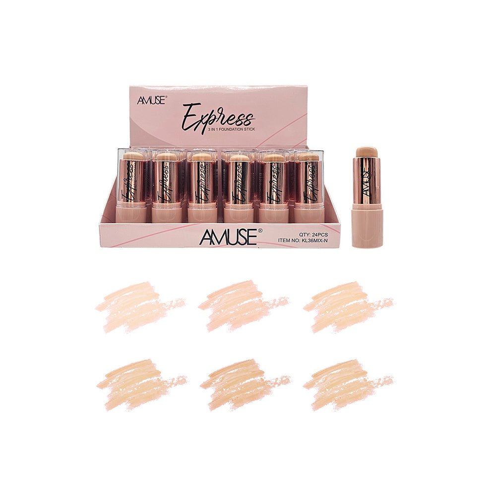 Amuse - Express 3 IN 1 Foundation Stick – TRUECOLOR WHOLESALE