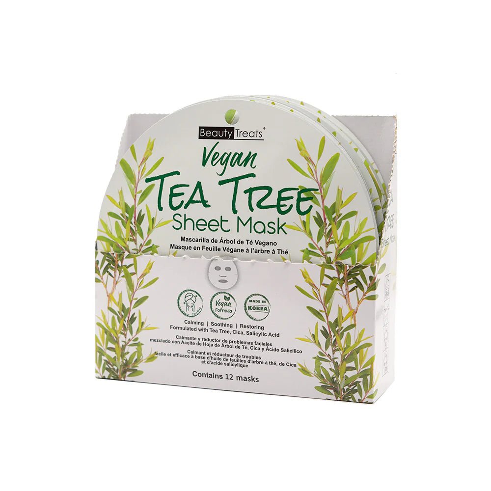 Beauty Treats - Vegan Tea Tree Sheet Mask - TRUECOLOR WHOLESALE