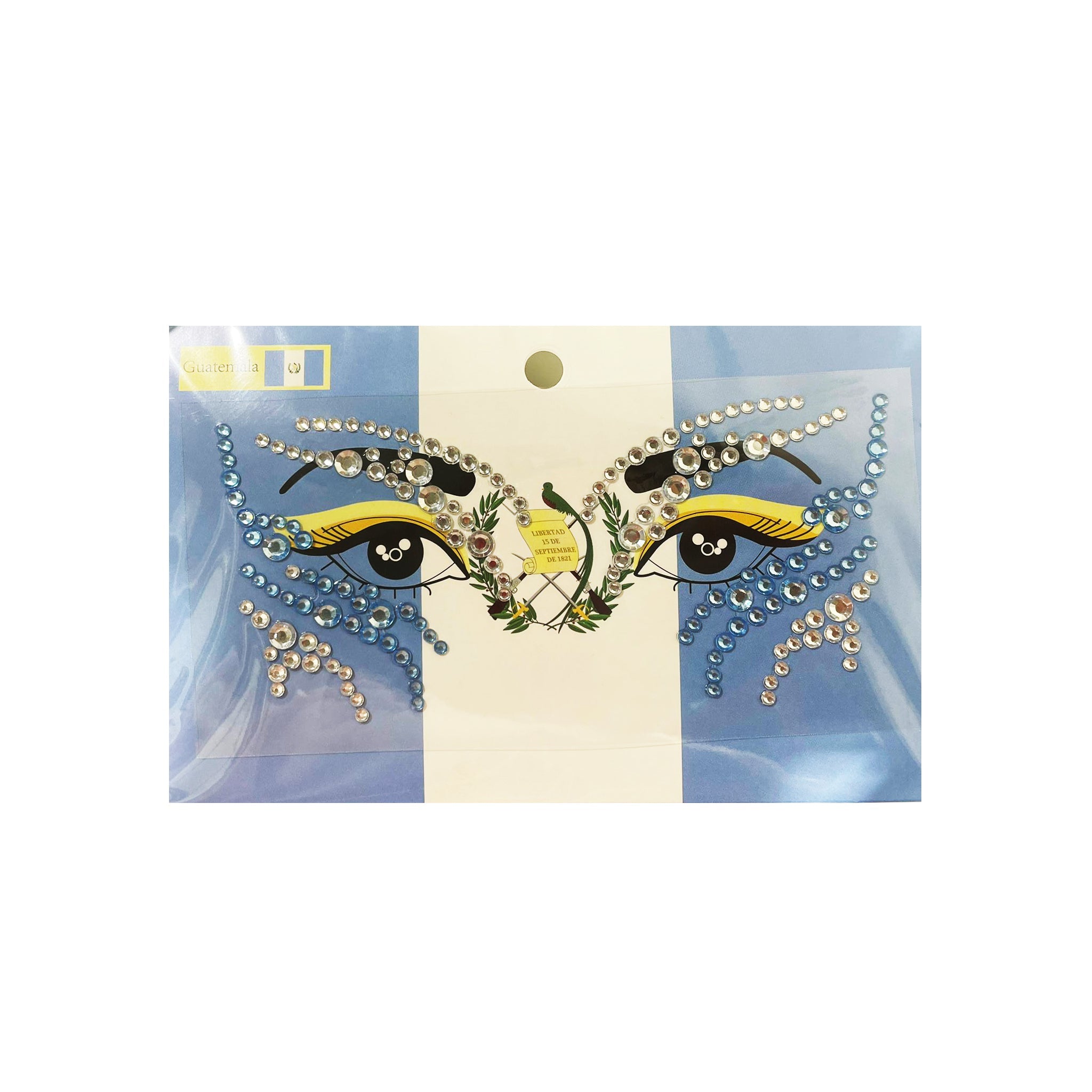 Face Art Jewels Sticker Inspired by Guatemala - TRUECOLOR WHOLESALE