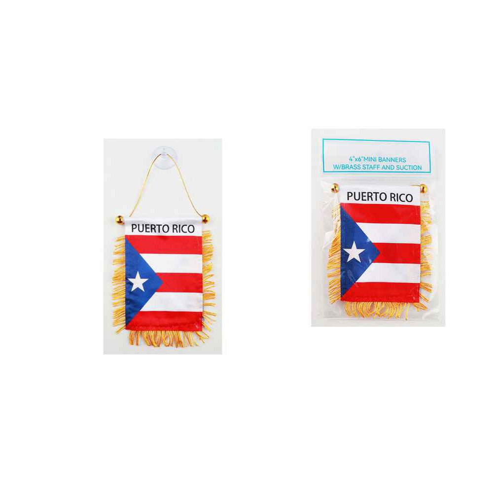 Puerto Rico Mini Banners 4"x6" - TRUECOLOR WHOLESALE