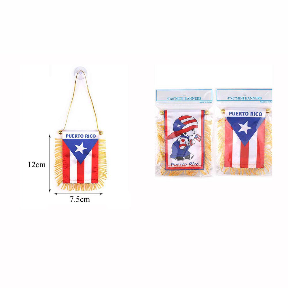 Puerto Rico Boy Mini Banners 4"x6" - TRUECOLOR WHOLESALE
