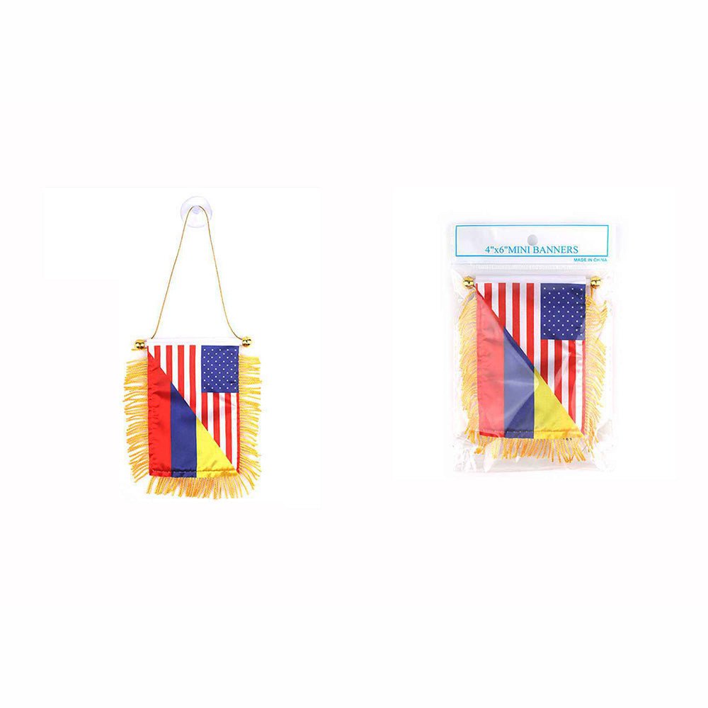 Colombia Usa Mini Banners 4"x6" - TRUECOLOR WHOLESALE