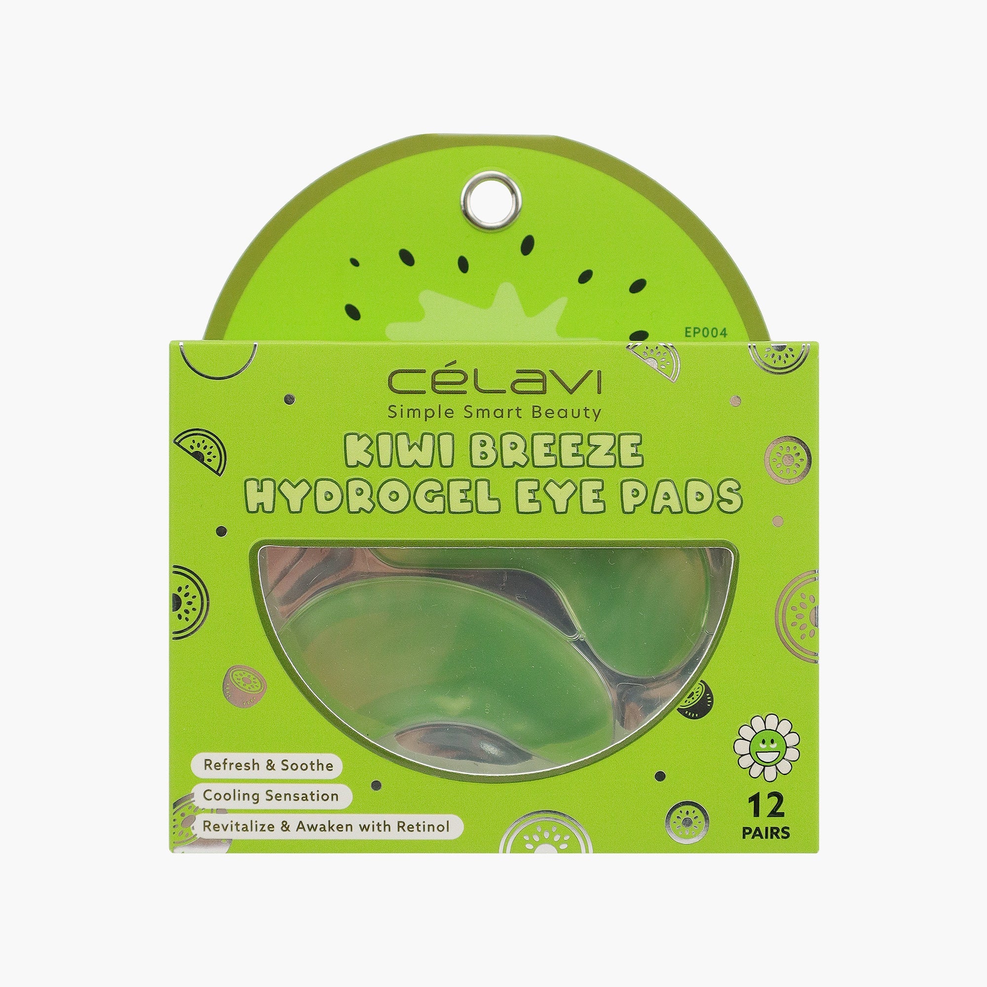 Celavi - 12 Pairs Hydrogel Eye Pads - Kiwi - TRUECOLOR WHOLESALE