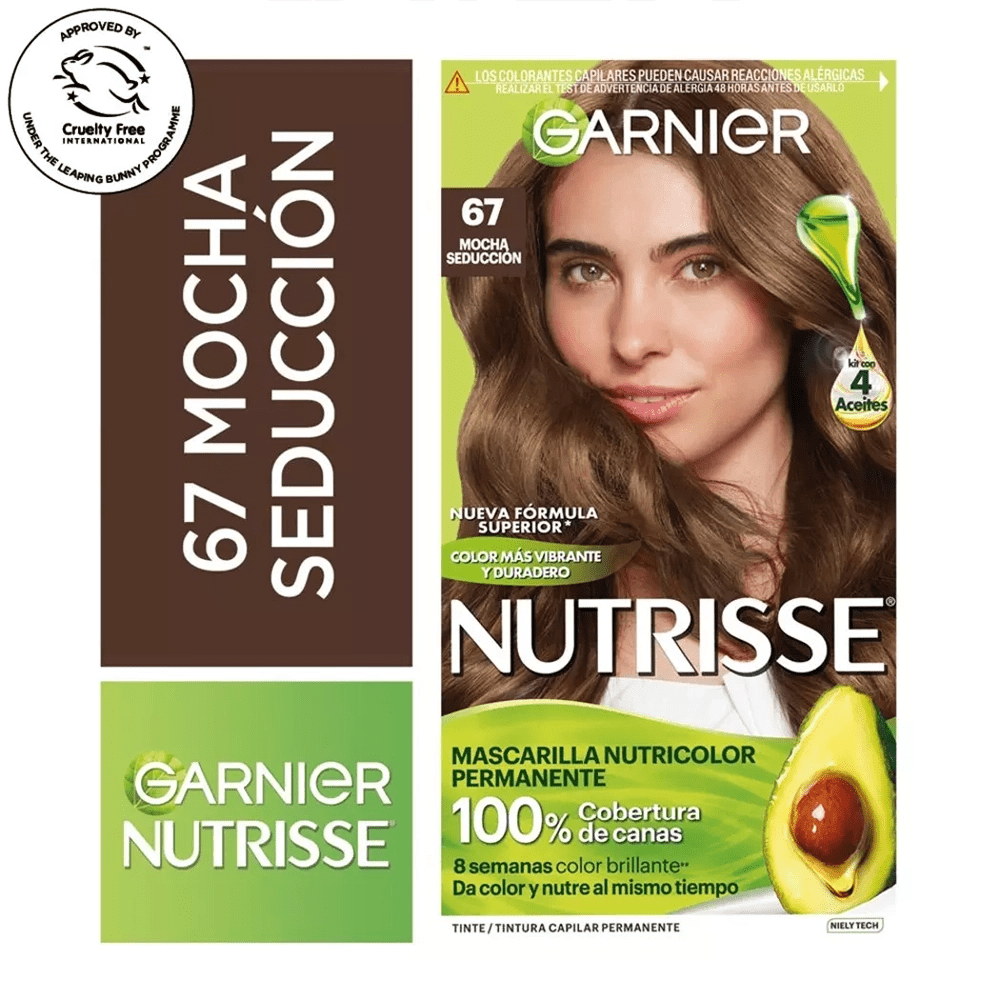 GARNIER - Hair Dye Nutrisse 67 Mocha Seduccion - TRUECOLOR WHOLESALE