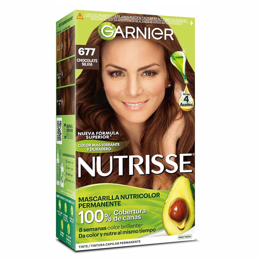 GARNIER - Hair Dye Nutrisse 677 Chocolate Silvia - TRUECOLOR WHOLESALE