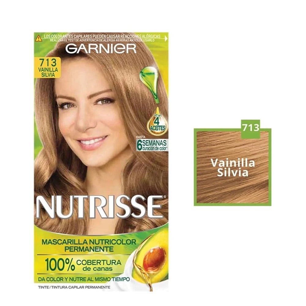 GARNIER - Hair Dye Nutrisse 713 Vanilla Silvia - TRUECOLOR WHOLESALE