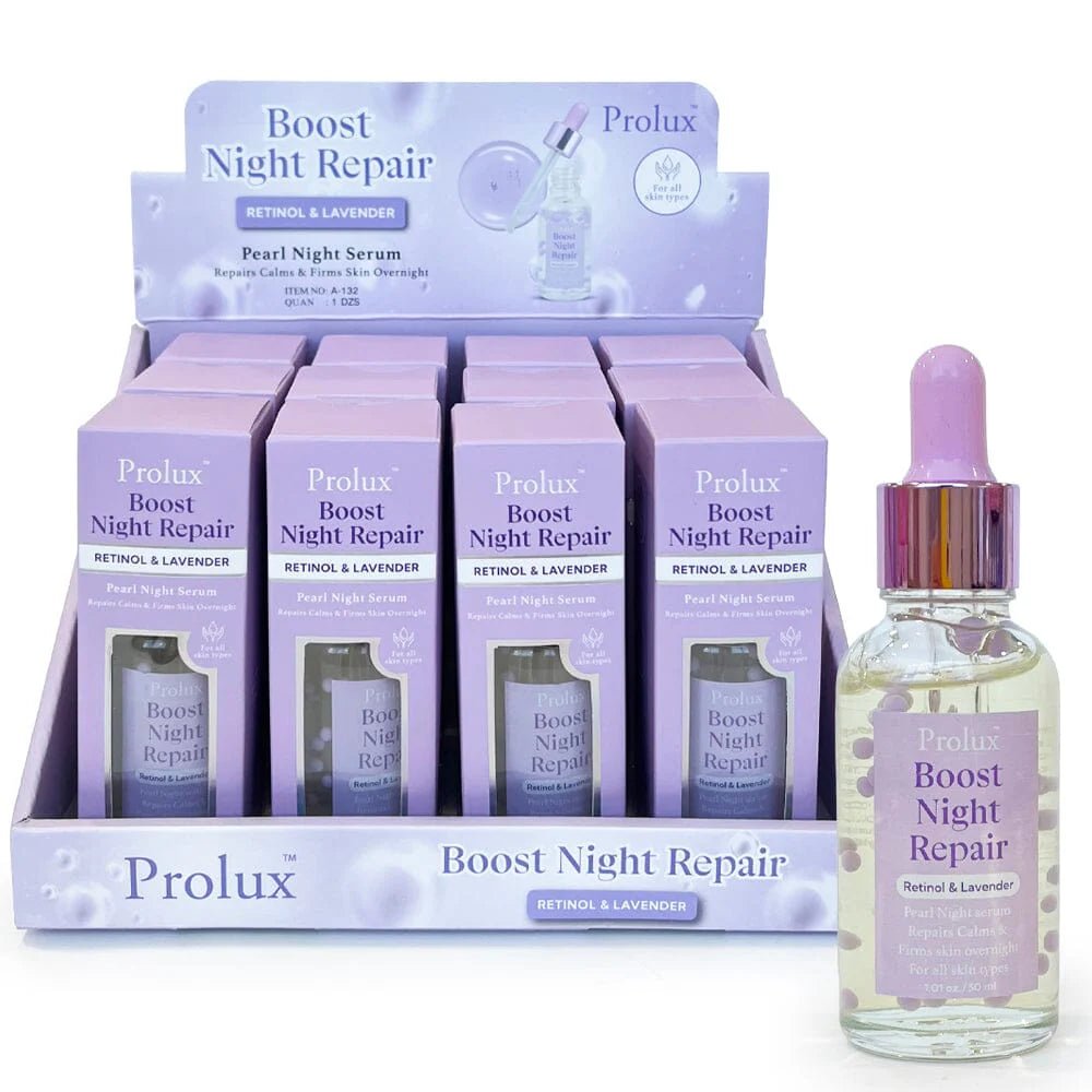 Prolux - Boost Night Repair Retinol & Lavender Pearl Night Serum - TRUECOLOR WHOLESALE