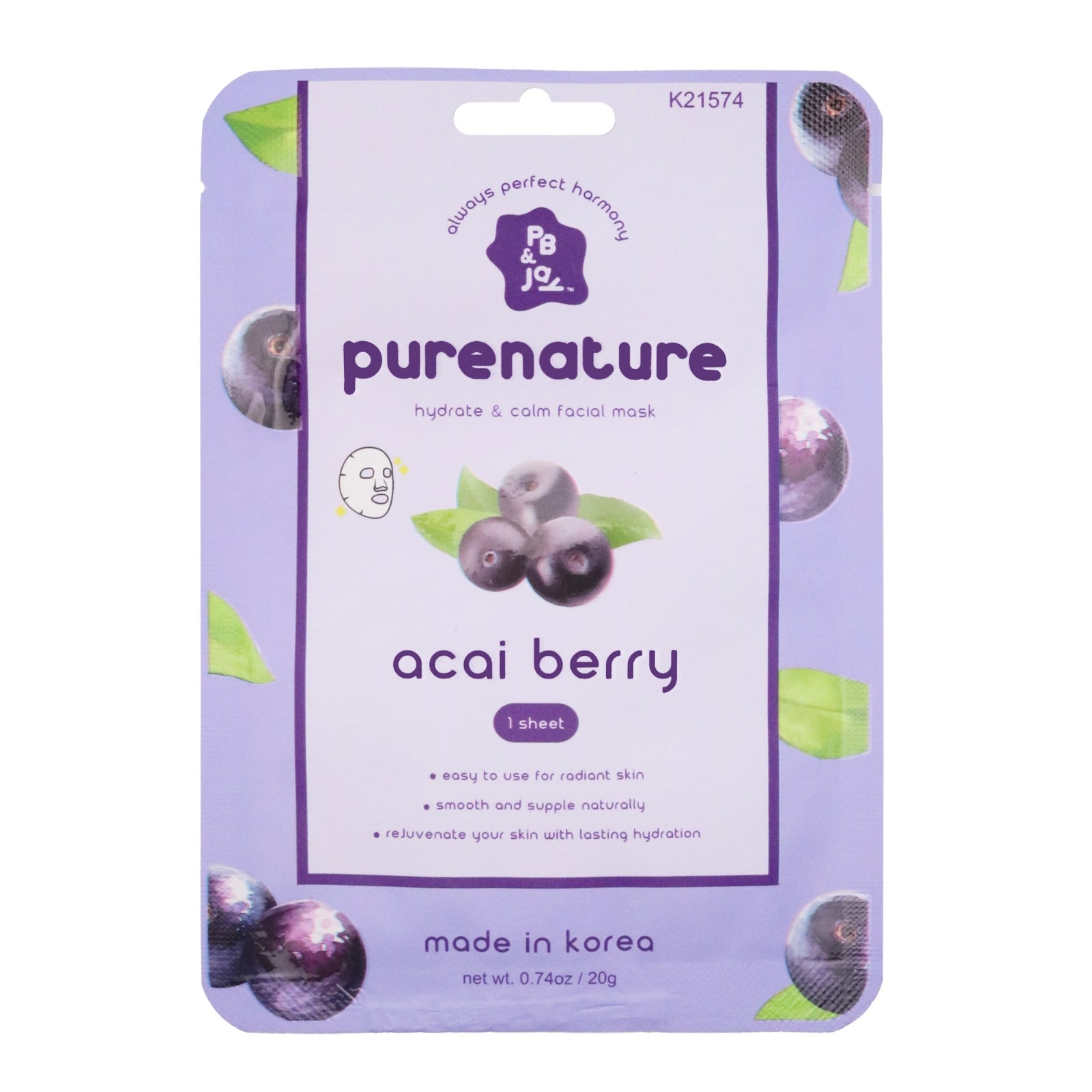 PB & JAY - Purenature Face Mask - TRUECOLOR WHOLESALE