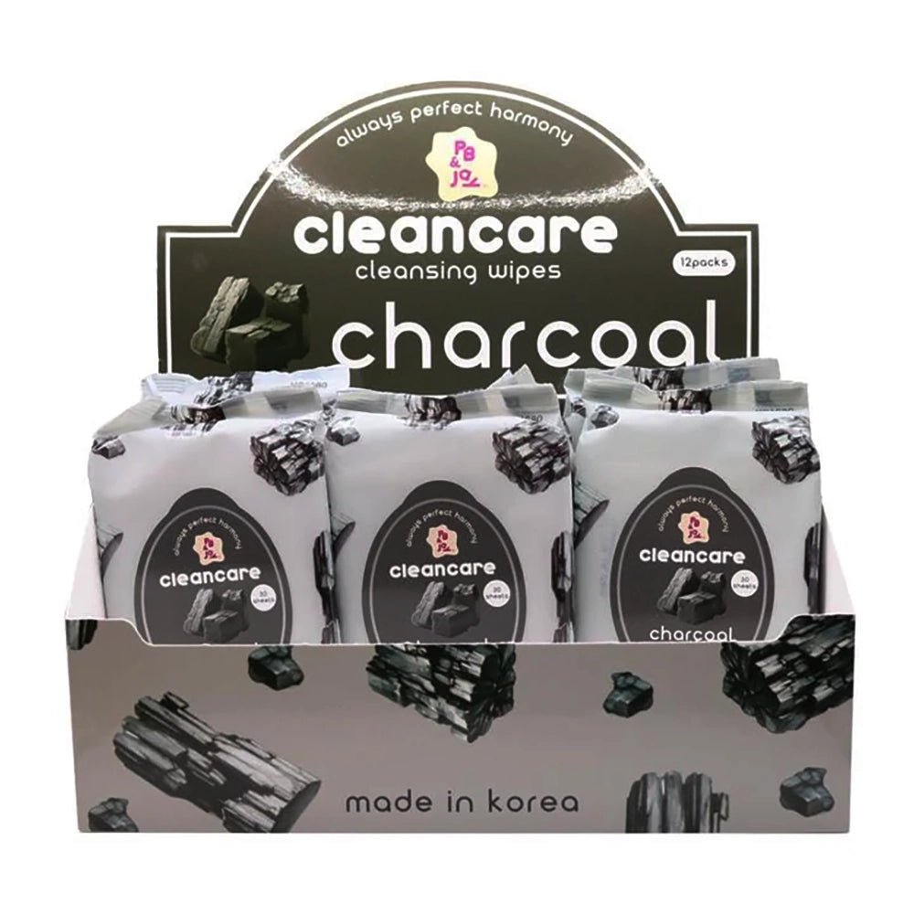 PB & JAY - Cleancare Cleansing Wipes Charcoal - TRUECOLOR WHOLESALE