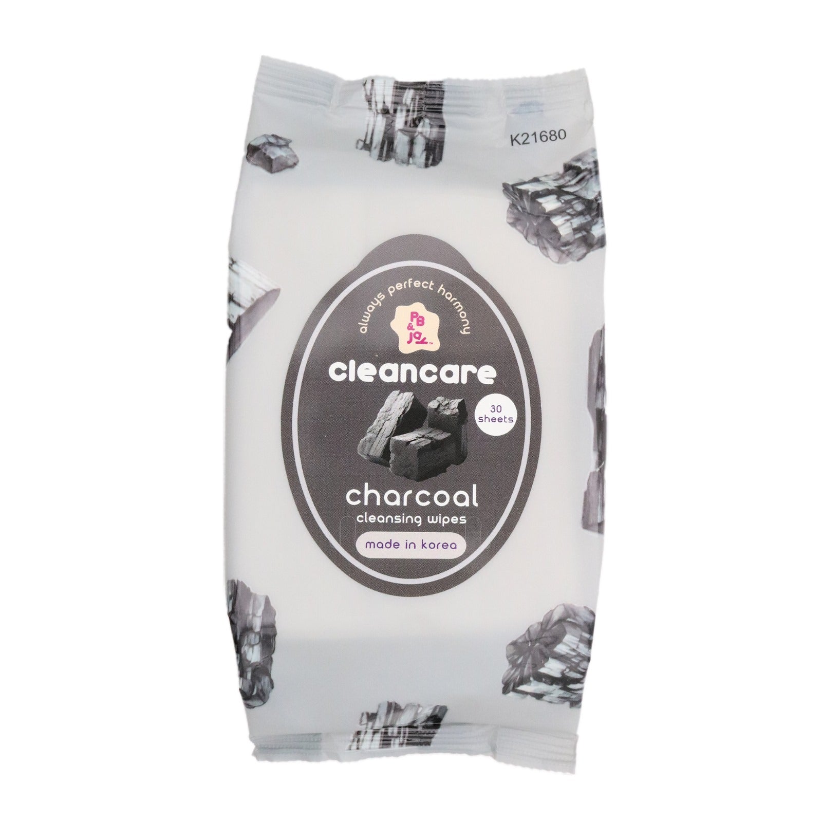 PB & JAY - Cleancare Cleansing Wipes Charcoal - TRUECOLOR WHOLESALE