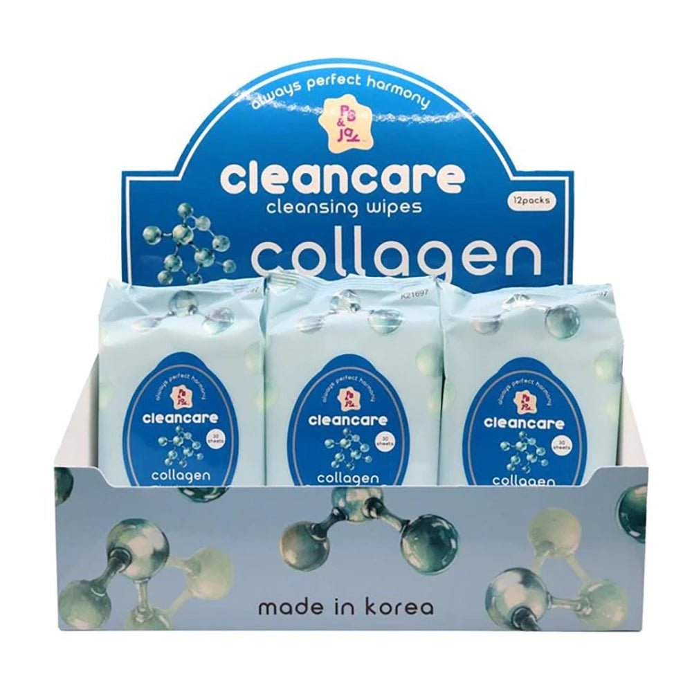 PB & JAY - Cleancare Cleansing Wipes Collagen - TRUECOLOR WHOLESALE