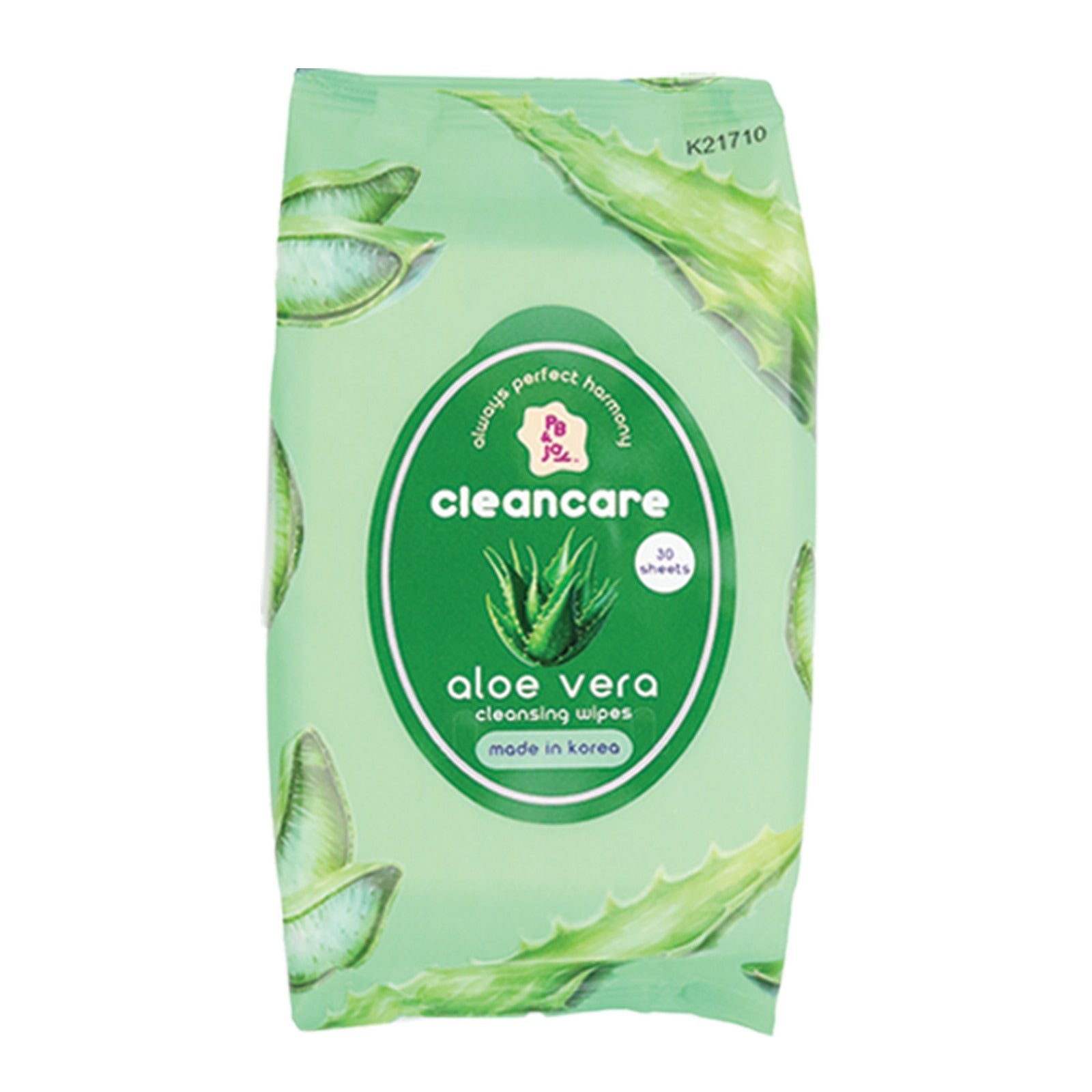 PB & JAY - Cleancare Cleansing Wipes Aloe Vera - TRUECOLOR WHOLESALE