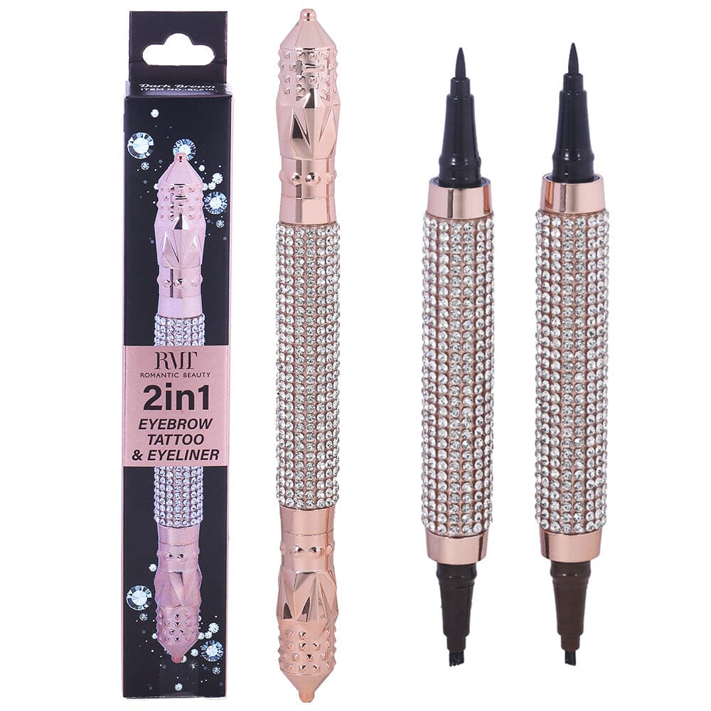 Romantic Beauty - Diamond 2 IN 1 Eyebrow Tatto & Eyeliner - TRUECOLOR WHOLESALE