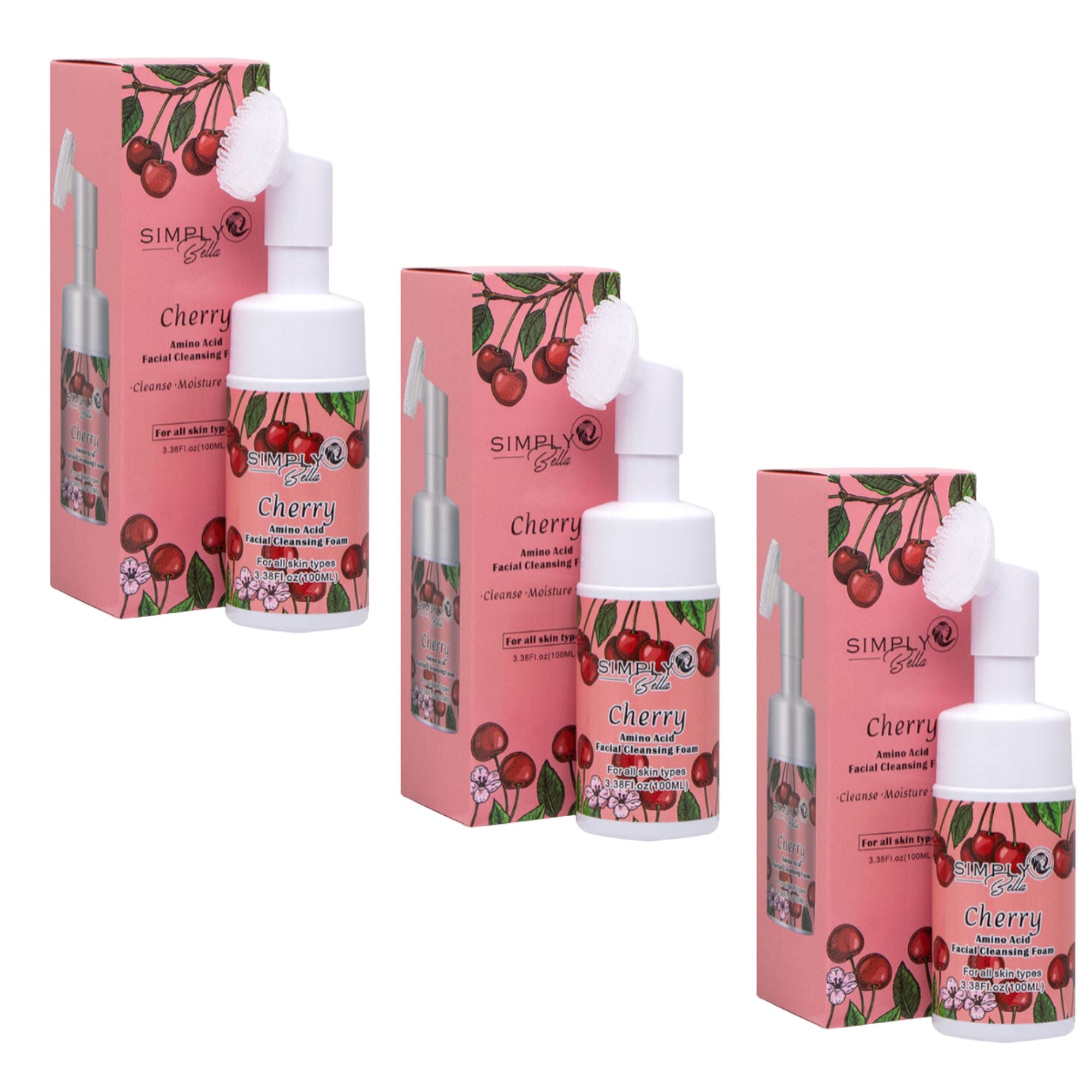 Simply Bella - Cherry Amino Acid Facial Cleansing Foam - TRUECOLOR WHOLESALE