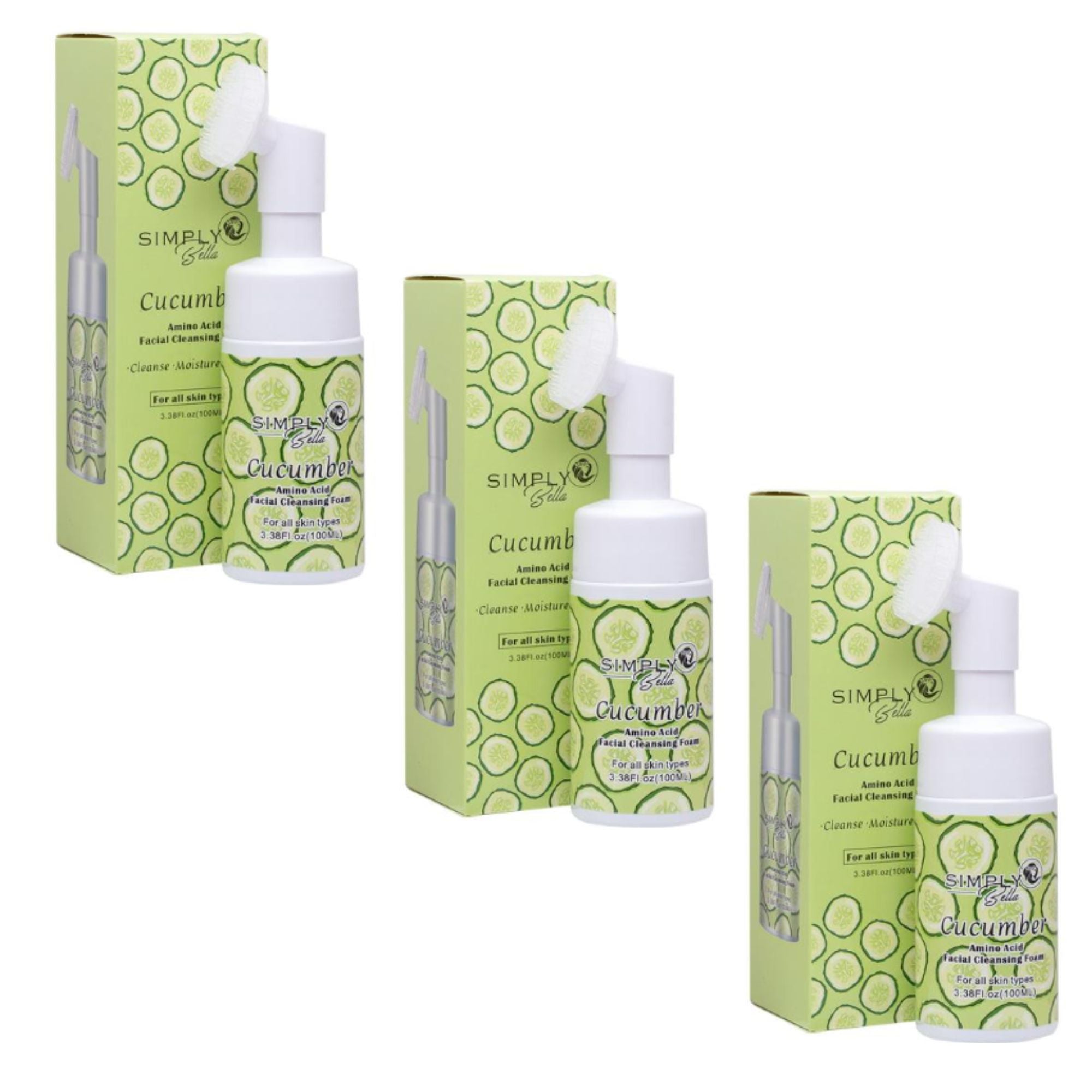 Simply Bella - Cucumber Amino Acid Cleansing Foam - TRUECOLOR WHOLESALE