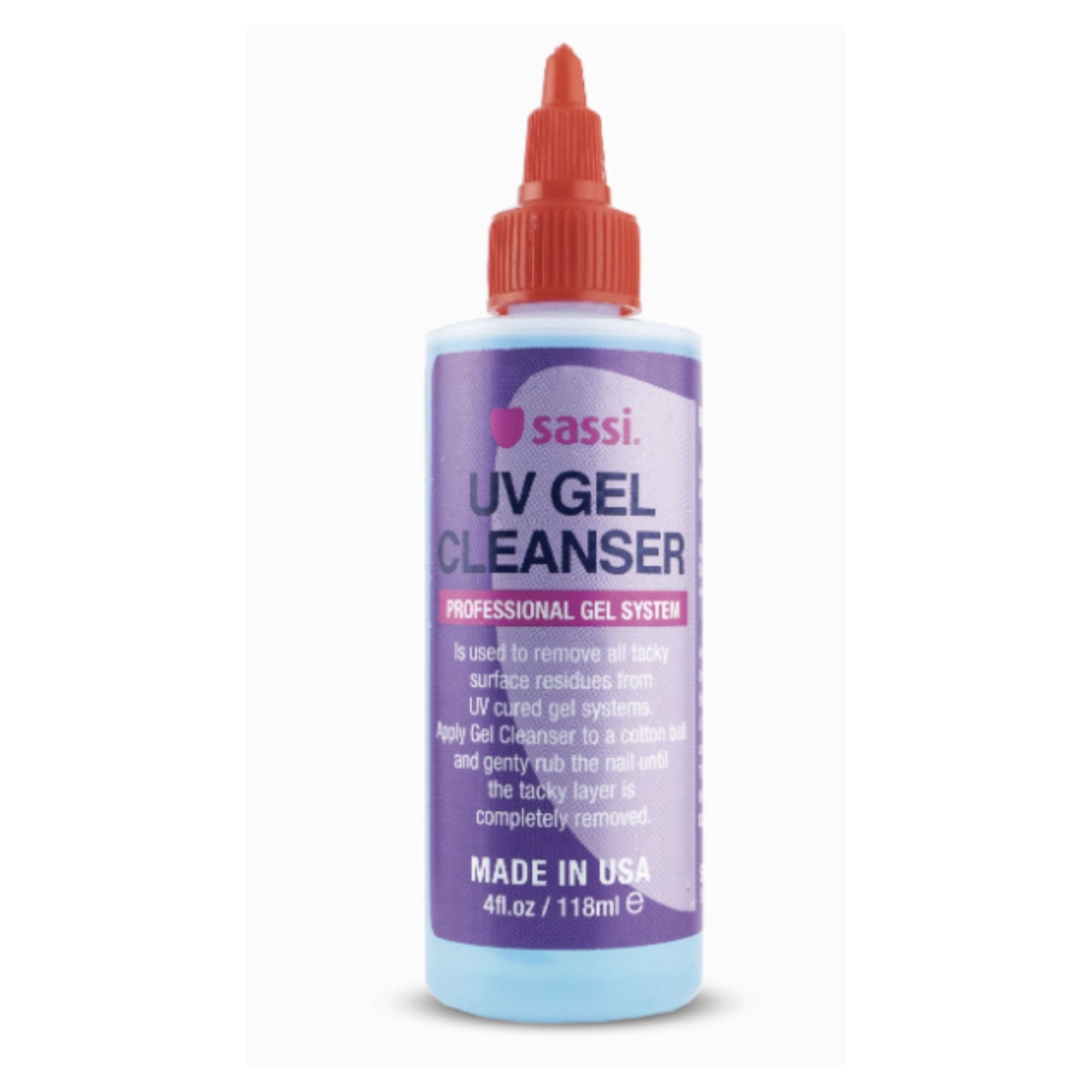 Sassi - UV Gel Cleanser 4oz - TRUECOLOR WHOLESALE