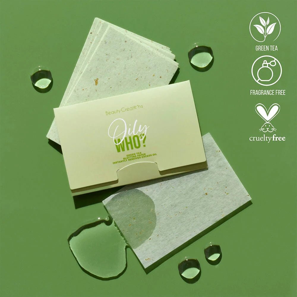 Beauty Creation - Oily Who? Green Tea Blotting Paper - TRUECOLOR WHOLESALE