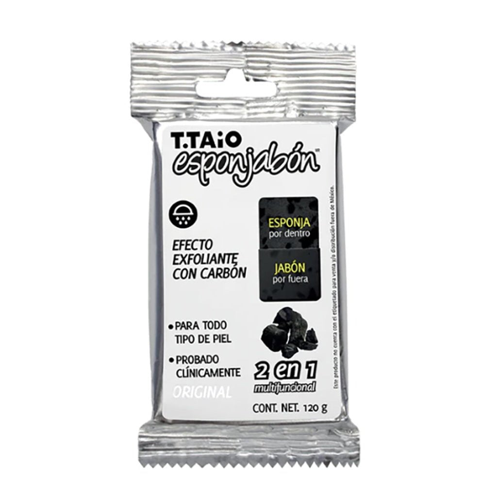 T.Taio Esponjabon Sponge Soap - CHARCOAL - TRUECOLOR WHOLESALE